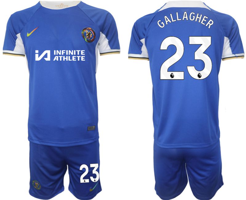 Men 2023-2024 Club Chelsea FC home blue #23 Soccer Jersey->->Soccer Club Jersey